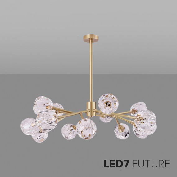 Loft Industry Modern - Boulle Pink Chandelier